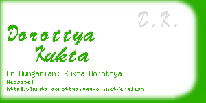 dorottya kukta business card